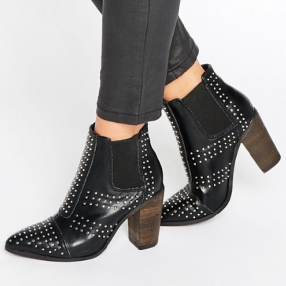 ASOS Shoes - ASOS "Glamorous" Stud Point Heel Ankle Boot Bootie